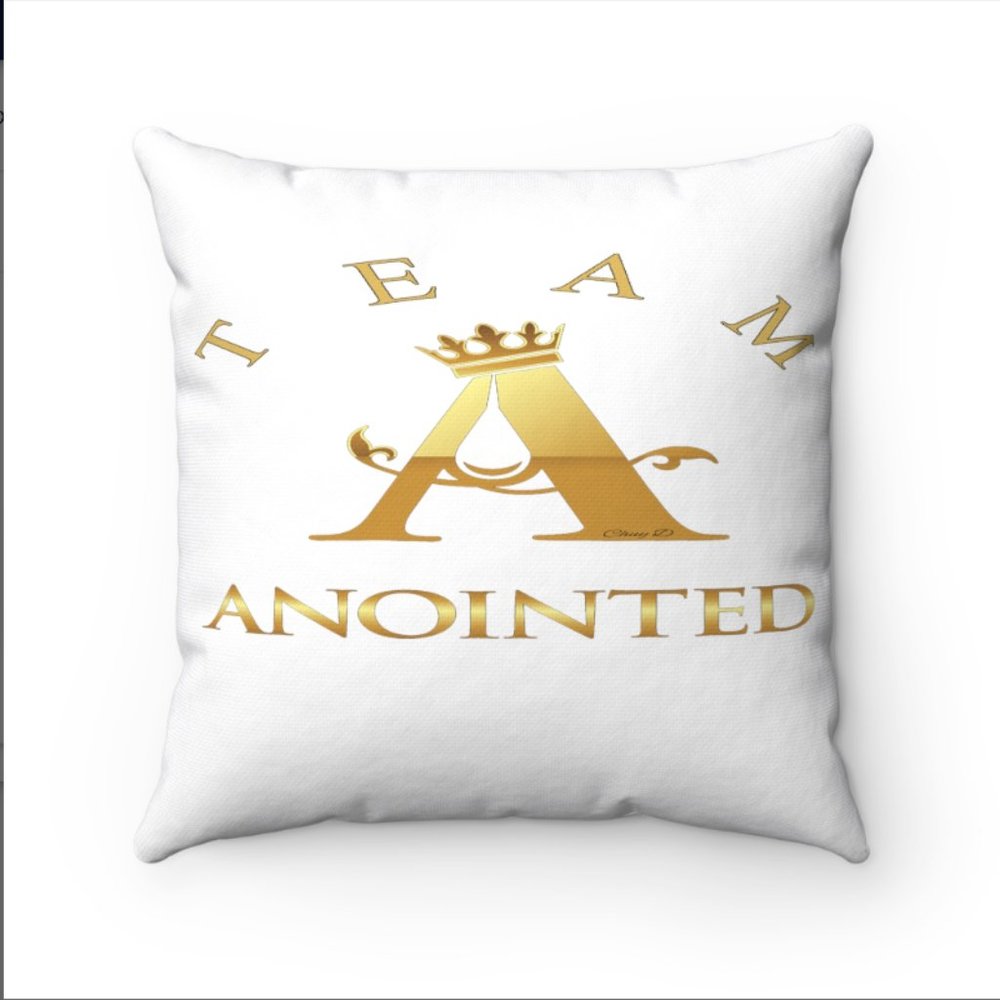 Team Anointed - Spun Polyester Square Pillow
